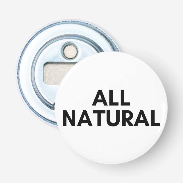 all natural bottle opener (Front)