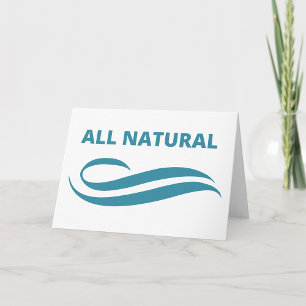 All Natural Minimalist Eco-Friendly Design in Teal Card