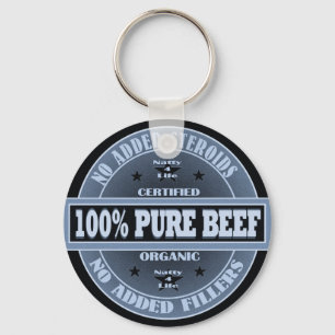 All Natural No Steroids Key Ring
