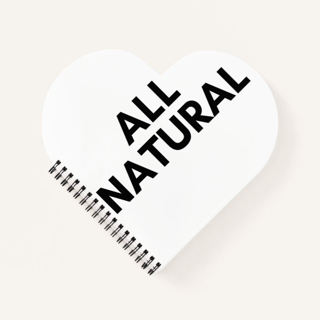 all natural notebook (Front)