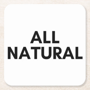 all natural square paper coaster