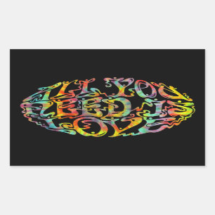 All Need Love III Rectangular Sticker