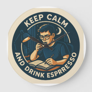 All Nighter Large Clock