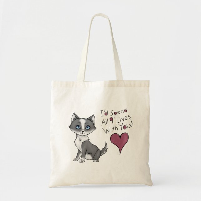 All Nine Lives Tote Bag (Front)