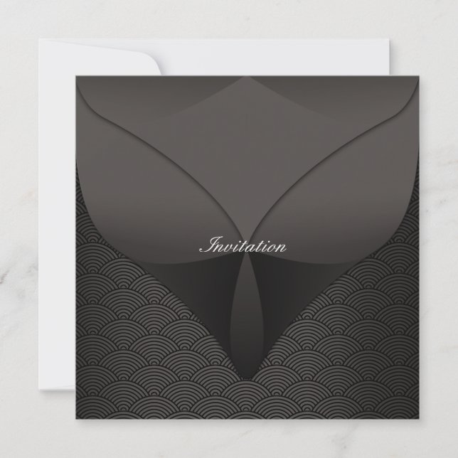 All Occasion Black Satin Party Template (Front)