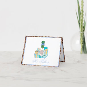 All occasion Chinoiserie Ginger Jar Topiary  Thank You Card