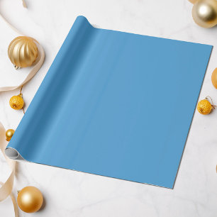 All Occasion Fresh Sky Blue Solid Colour #4da1d7  Wrapping Paper