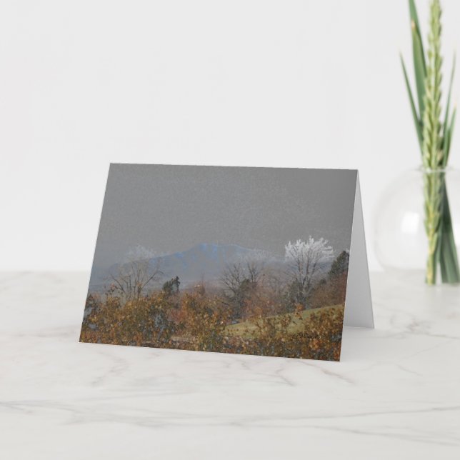 All Occasion Greeting Card-Mountains in Autumn Card (Front)