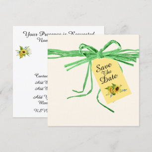All Occasion Ribbon and Sunflowers Invitation