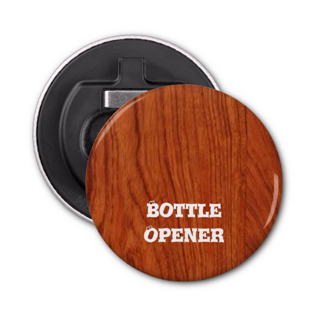 All Occasion Template TEXT NAME GREETING PHOTO fun Bottle Opener (Front)