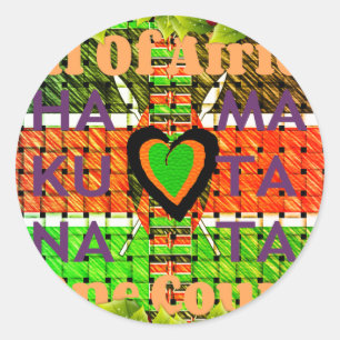All of Africa In one country. Make it Kenya Flag Classic Round Sticker