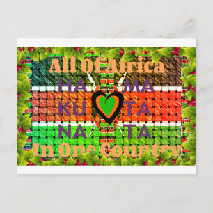 All of Africa In one country. Make it Kenya Flag Postcard