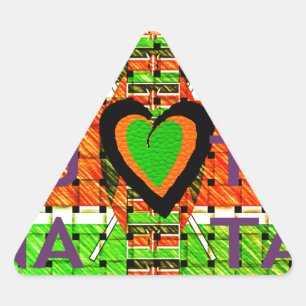 All of Africa In one country. Make it Kenya Flag Triangle Sticker