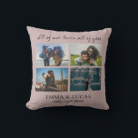 All of Me Loves All of You – Romantic Custom Photo Cushion<br><div class="desc">Celebrate your most meaningful moments with this romantic custom throw pillow featuring the heartfelt quote “All of Me Loves All of You.” Designed to showcase a collage of your favourite photos, this pillow makes a perfect gift for anniversaries, weddings, Valentine’s Day, or just to say “I love you.” Personalise it...</div>