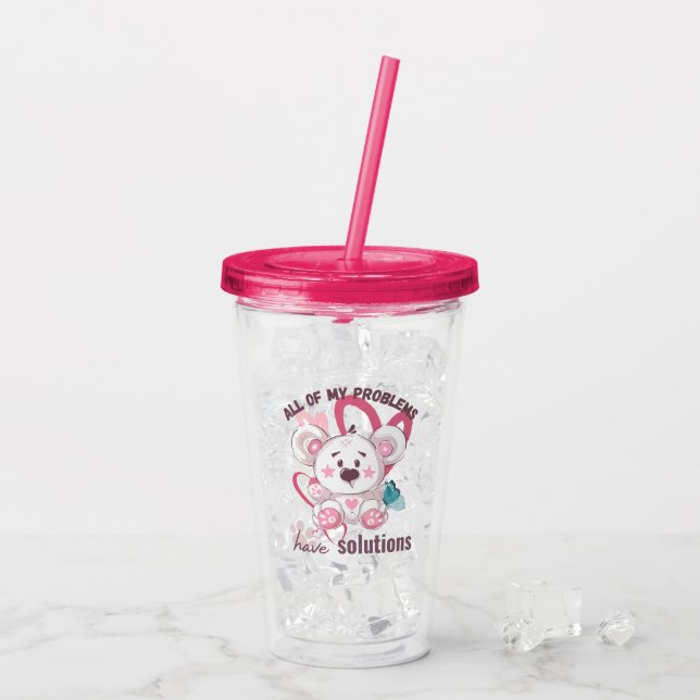 All of my | Cute affirmations | Polar Bear Acrylic Tumbler (Back Ice)