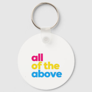 All of the Above Pansexual LGBT Pride Month Key Ring