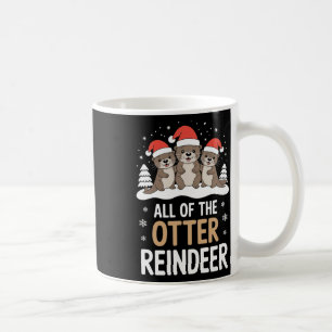 All Of The Otter Reindeer Christmas Cute Festive V Coffee Mug