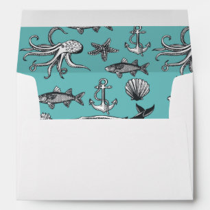 All Of The Sea Pattern Envelopes