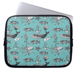 All Of The Sea Pattern Laptop Sleeve
