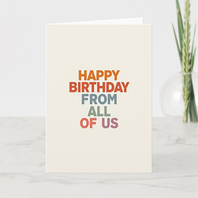 All Our Best Birthday Card (Front)