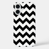 All Over Chevron Print Black and White Zig Zags
