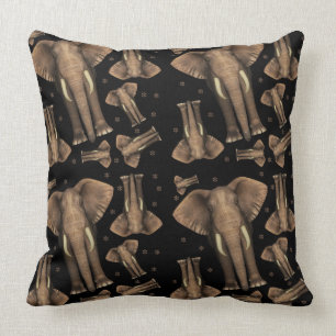 All over Elephant Pattern Throw Pillow 20" x 20"