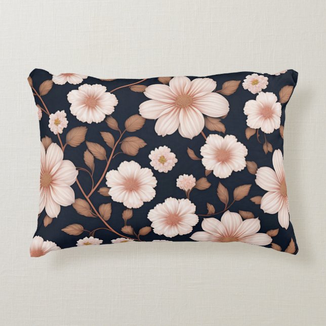 All Over Floral Design Decorative Cushion (Front)