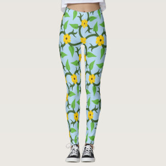 All over floral print leggings