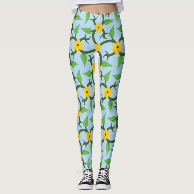 All over floral print leggings (Front)
