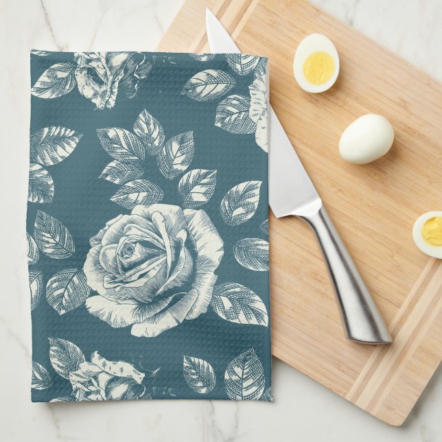 All Over Floral Tea Towel (Quarter Fold)