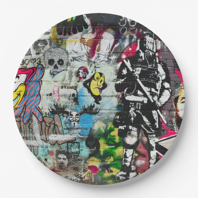 all over it paper plate (Front)