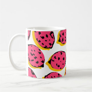 all over lemon pattern vintageabstract, art, backg coffee mug