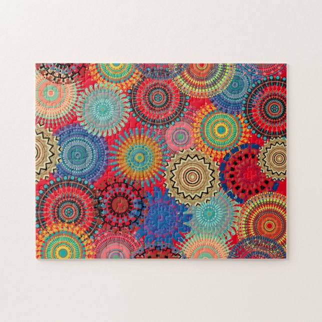 All Over Mandela Design Jigsaw Puzzle (Horizontal)