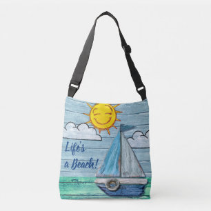 All over Medium Cross Body Bag Driftwood Beach