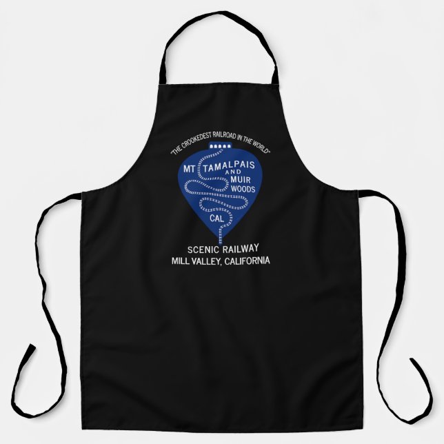 All-Over Print Apron 1911 Crookedest Railroad   (Front)