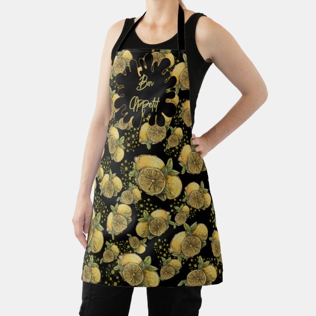 All-Over Print Apron Bon Appétit with Limon (Insitu)