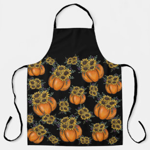 All-Over Print Apron Citrouille Avec tournesol