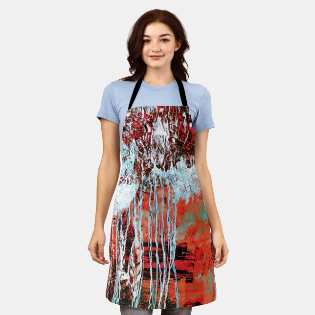 All‑Over Print Apron – Corrosion Pulse (Worn)