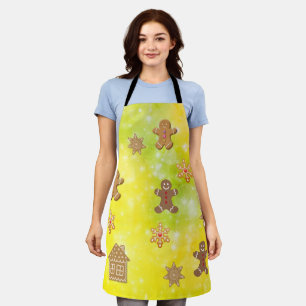 All-Over Print Apron gingerbread