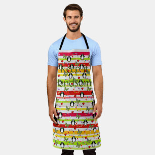 All Over Print Apron Keep it Handsome Penguin