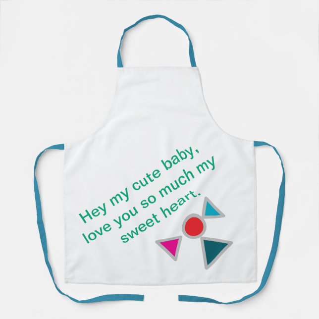 All-Over Print Apron, Medium Apron (Front)
