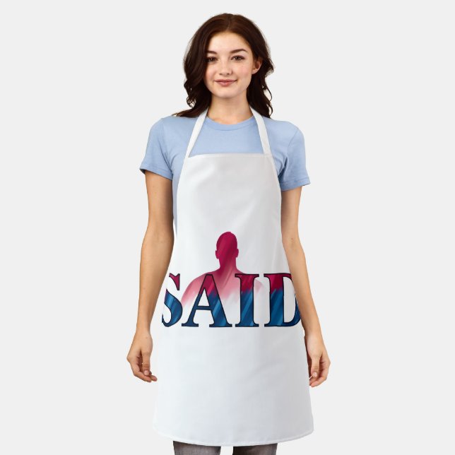 All-Over Print Apron, Medium Apron (Worn)