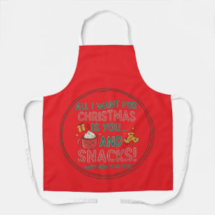 All-Over Print Apron, Medium Christmas Apron