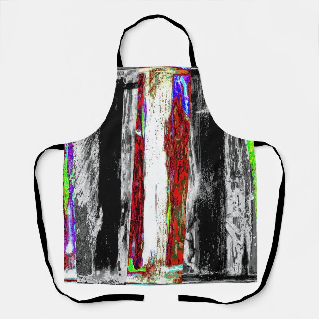 All-Over Print Apron – Reflection Layers (Front)