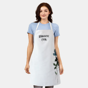 All-Over Print Apron Romantic Cook design