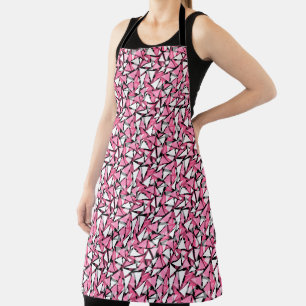 All-Over Print Apron Seamless geometric triangles