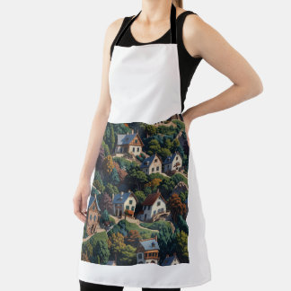 All-Over Print Apron(The House Like a Picture) Apron