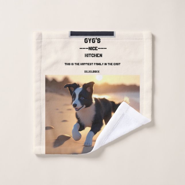 All-Over Print Apron Wash Cloth (Wash Cloth)
