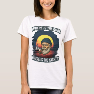 All-Over Print Apron Where is the quay, where is t T-Shirt