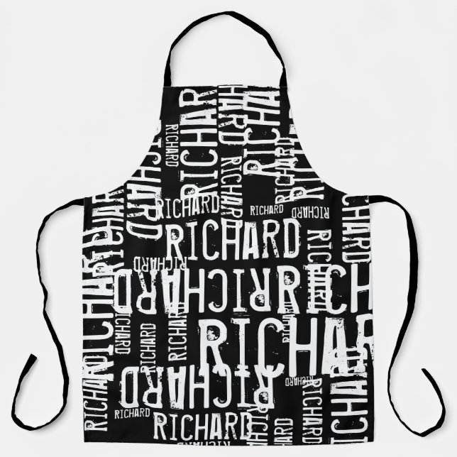 All-Over Print Apron with name (Front)
